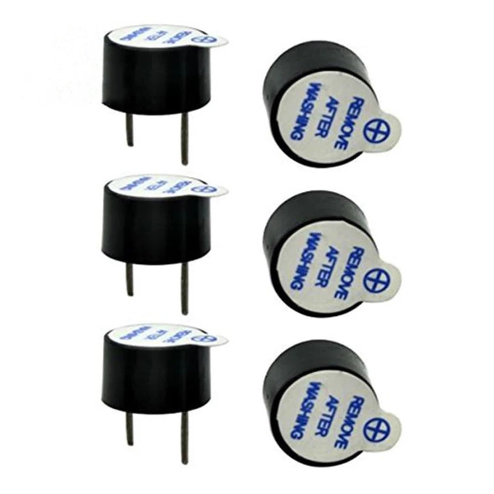 FUYUMIC 10pcs 5V Active Buzzer kit Magnetic Long Continous Beep Tone Alarm Ringer 12mm Active Piezo Buzzers Fit Diy