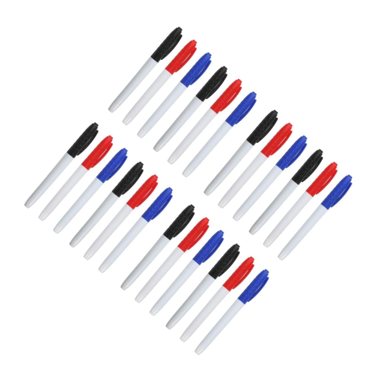 Operitacx 24pcs Portable Whiteboard Marker Pens Erasable for Classroom Writing Supply Liquid Chalk Markers for Board Dry Erase for Boys and Girls