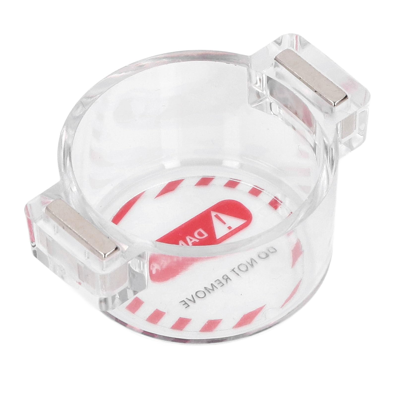 Powerful Magnetic Round Push Button Switch Cover Lockout for Emergency Stop Button PC Material