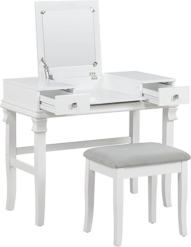 Miniatura 8 de Juego de tocador para habitación Linon Angela, Blanco