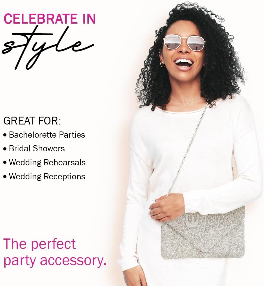 Wifey Bridal Clutch Bag - Hand Beaded Bride Purse, Perfect for Bridal Shower, Engagement, Bachelorette & Wedding Party - Image 2