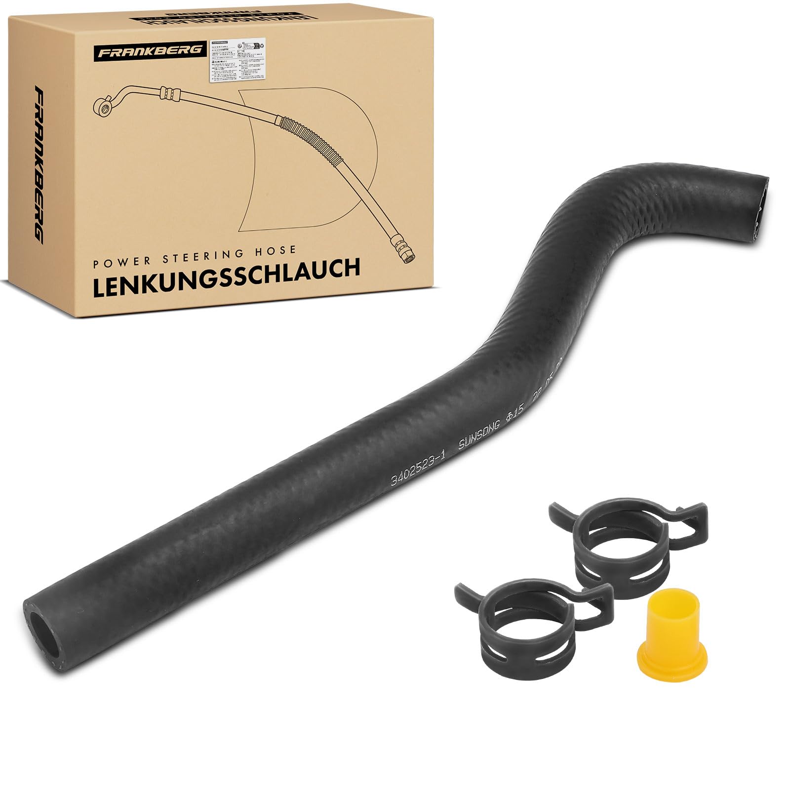 Frankberg Manguera de dirección asistida Compatible con Serie 3 Cabrio E36 320i 323i 328i Serie 3 Compact E36 323 Ti Z3 Roadste.r E36 2.8i Serie 3 Touring E36 Serie 3 Coupé E36 32411093460