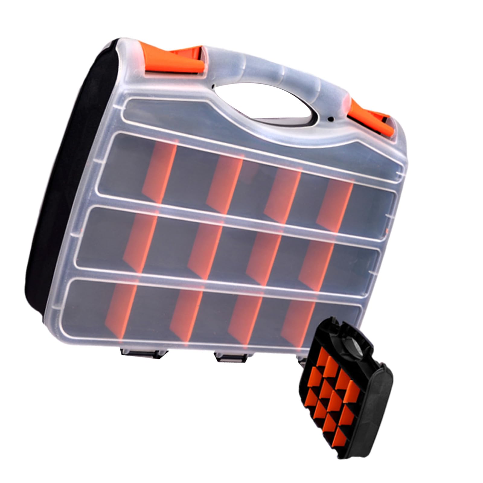 Tool Box Organizers Small Parts Organizers for Fasteners Parts and with Removable Dividers Hardware Accessories Portable Tool Organizer Box Compartments