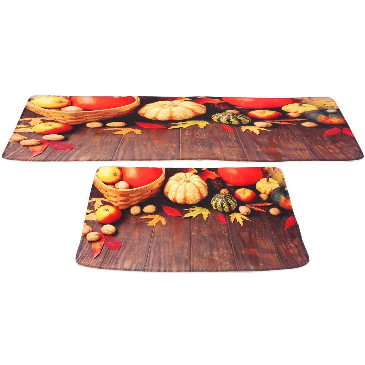 Alfombra de cocina decorativa de otoño y sala de estar en tejido de poliéster resistente