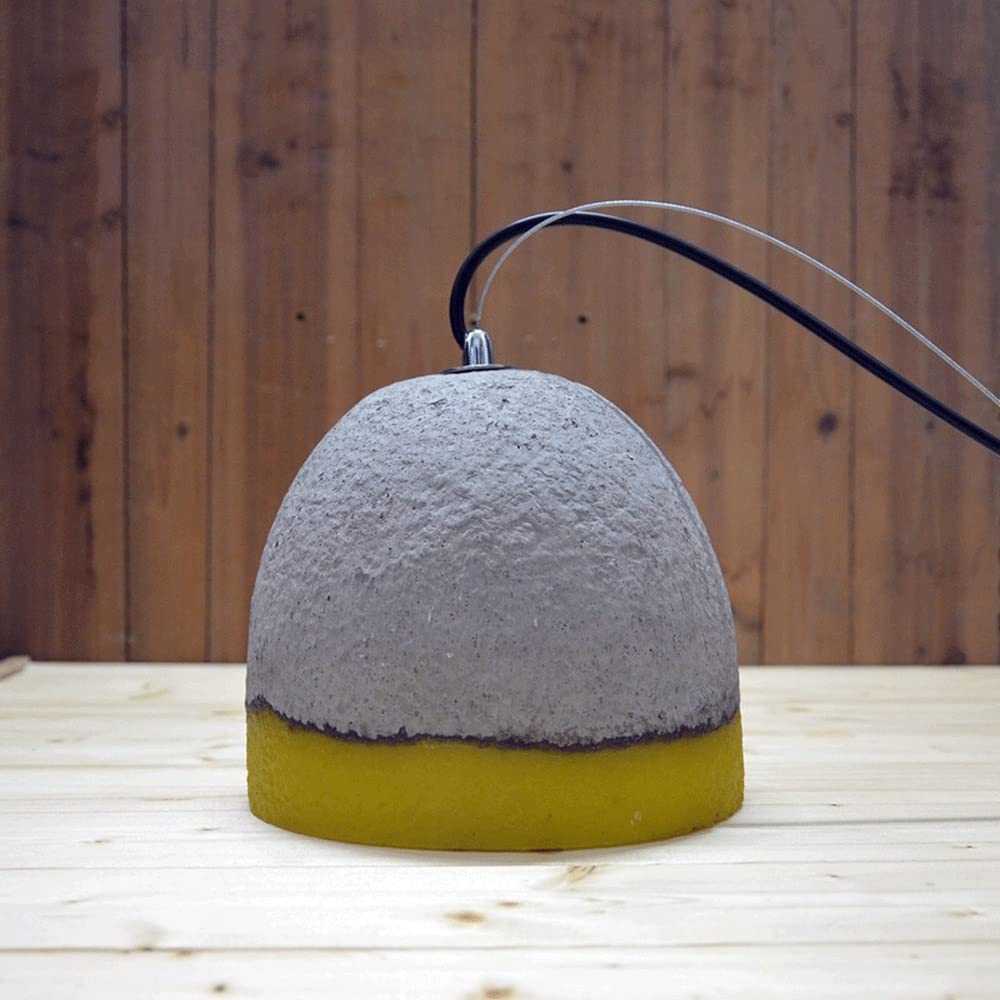 Lampa wisząca z żywicy cementowej