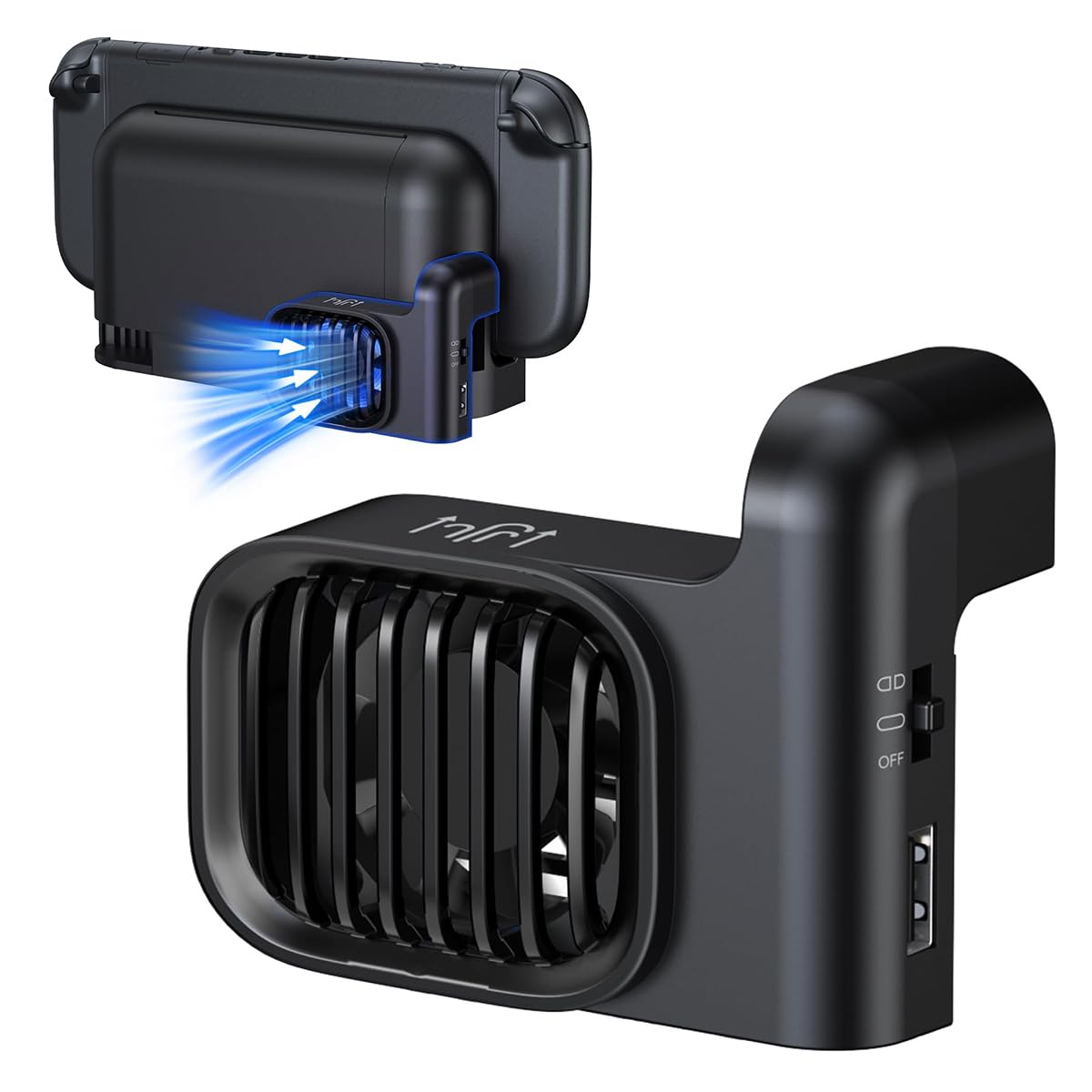 ZORBES® Compatible with NS2 Switch 2 Dock, Charging Dock Cooling Fan with Built in USB Port, 2 Speeds, USB Plug-in Charging Dock Cooler Low Noise Heat Dissipation Fan Cooler-image-39