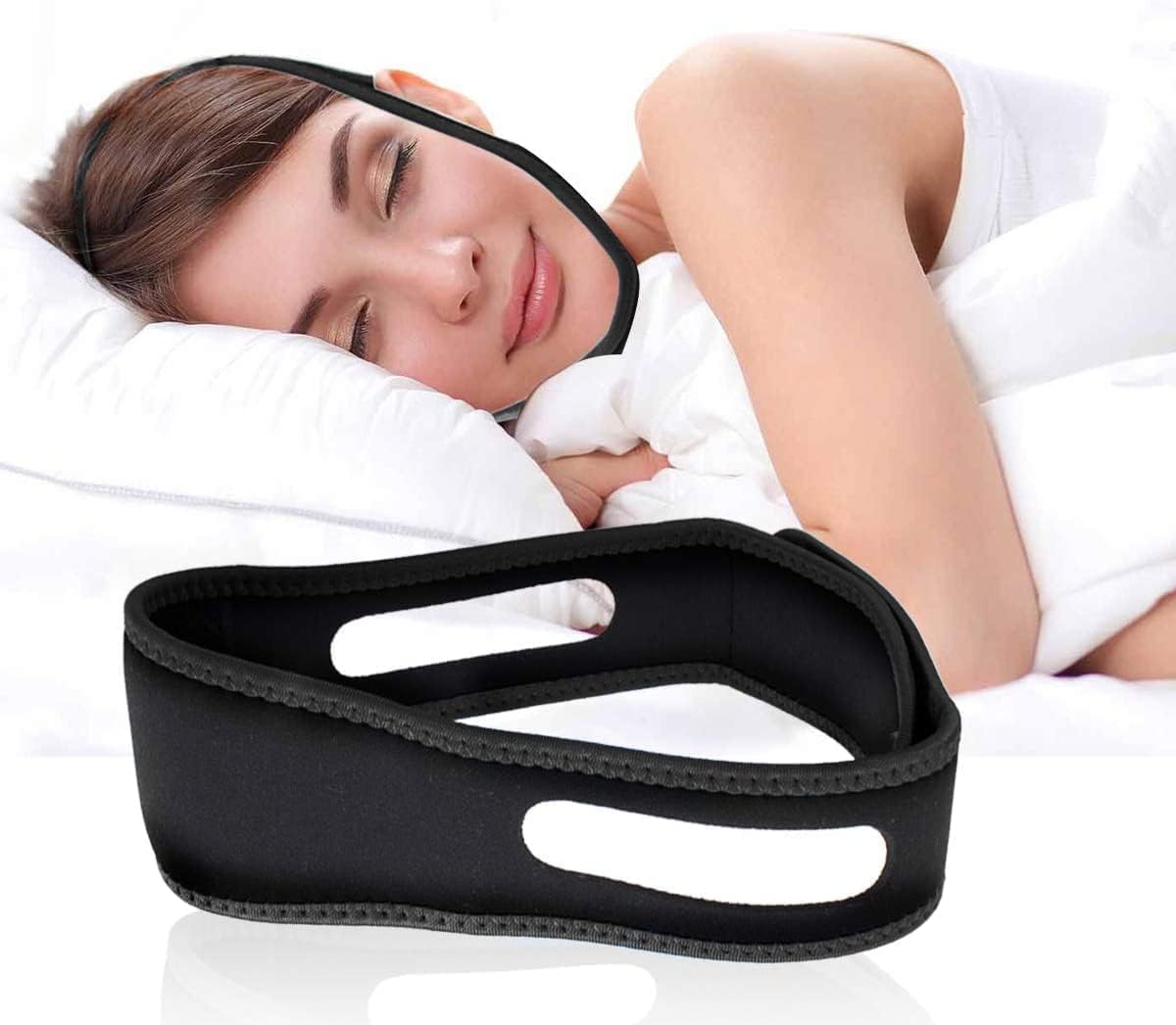 Anti Snoring Chin Strap, Comfortable Natural Snoring Solution Snore Stopper,Most Effective Anti Snoring Devices Stop Snoring Sleep Aid Snore Reducing Aids for Women and Men