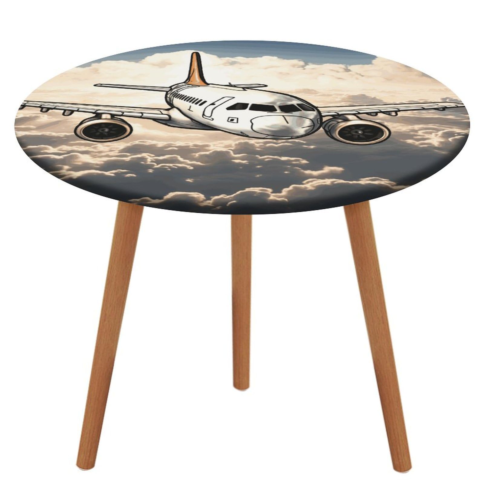Cadeau de pendaison de crémaillère : nappe ronde moderne pour premier appartement