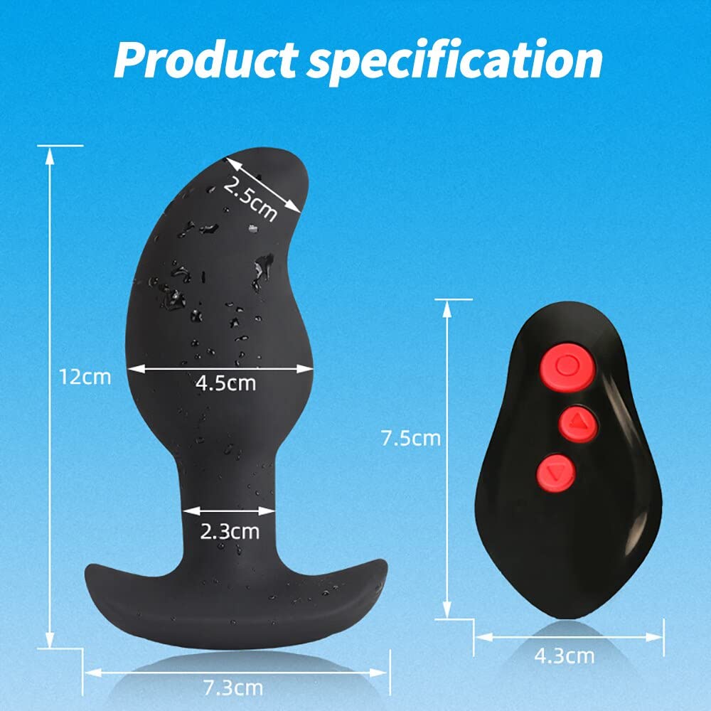 Plug anale Shock elettrico Vibratore anale Butt Tail Plug Massaggiatore maschile Sex Toys Per Gay Silicone G-Spot Stimolatore