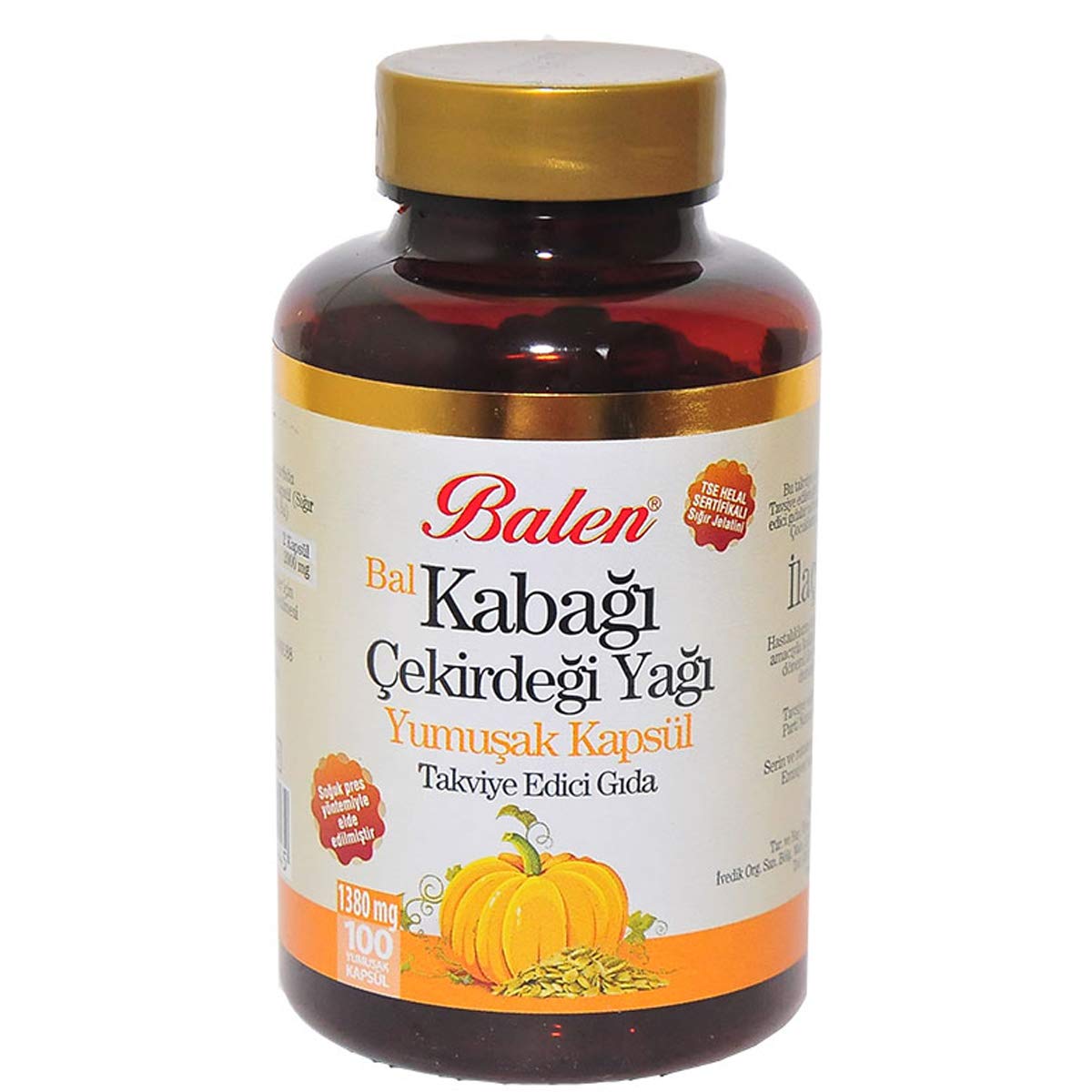 Balen Bal Kabağı Çekirdeği Yağı Yumuşak Kapsül