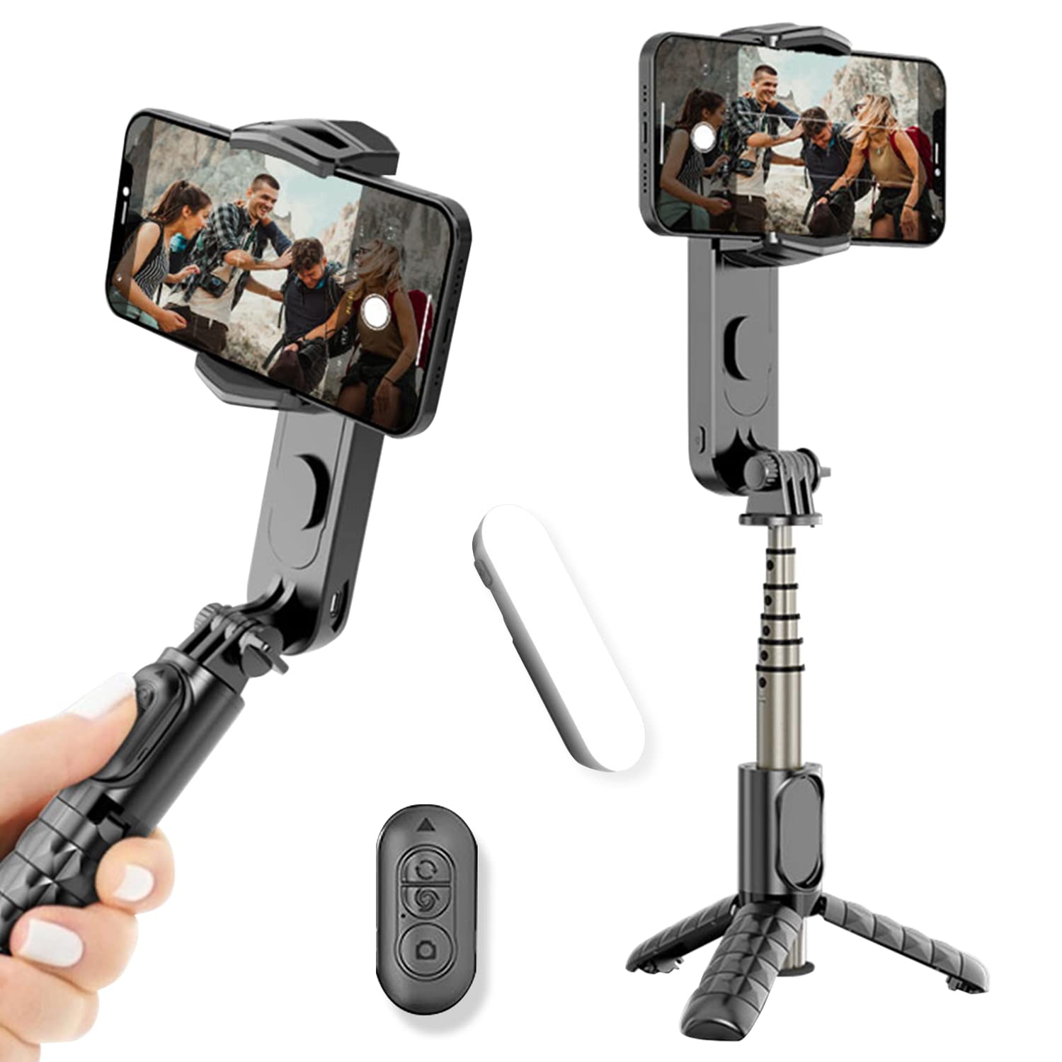 3-Axis Gimbal Stabilizer for Smartphone,Professional Phone Gimbal Smart Tracking Gesture Control,Bui