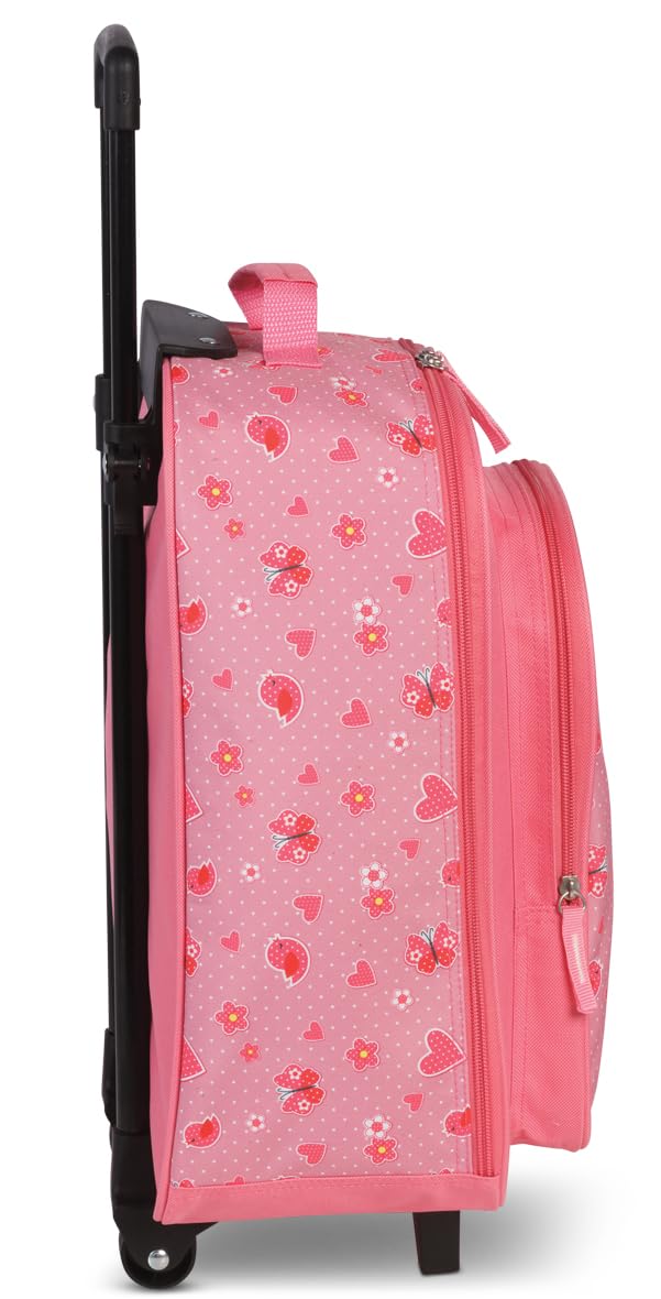 Noey & Lou Kinderkoffer Trolley Rucksack Brustbeutel Koffer Kinder Jungen Mädchen Fabrizio Weichgepäck (M1 Pink, M1)