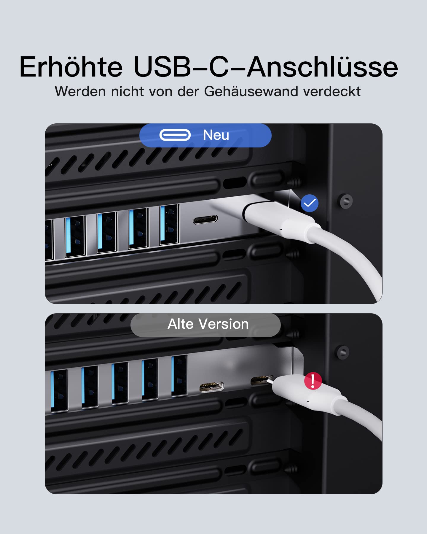 Inateck PCIe USB 3.2 Gen 2 Karte, USB C Power Delivery Laden, 2 USB C Ports und 6 USB A Ports mit 16 Gbps Gesamtbandbreite, KU8212