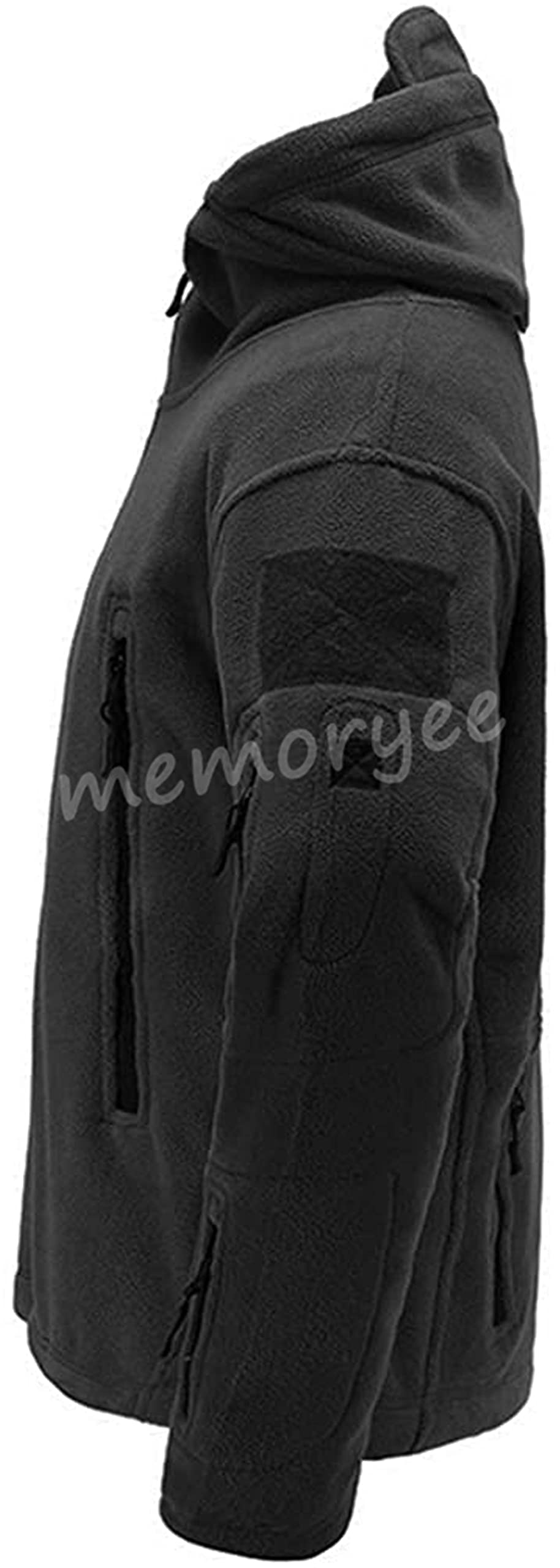 Memoryee Uomo Giacche Antivento Giacca in Pile Outdoor Militare Caldo Cappotto