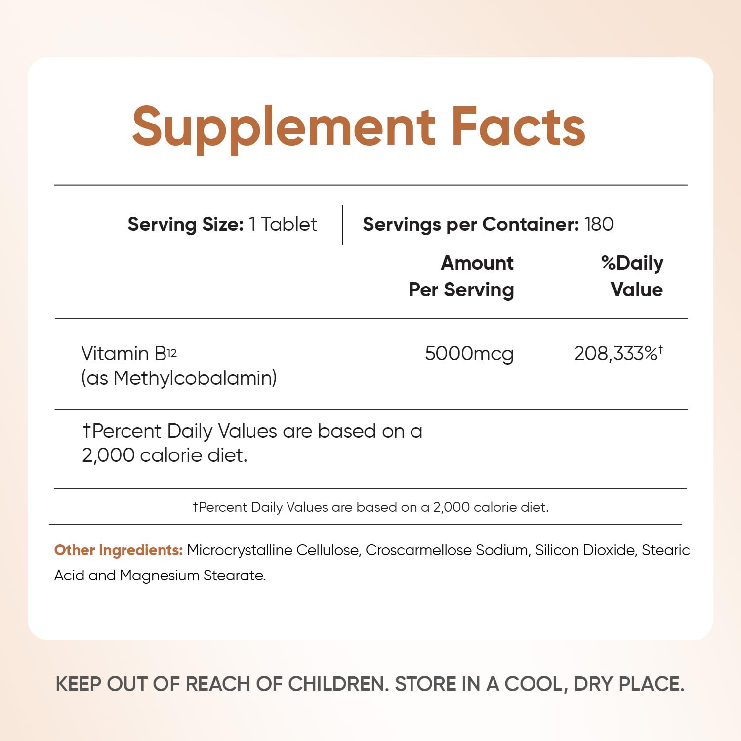 WeightWorld B12 Vitamin 5000mcg | 6-Month Supply | B12 Methylcobalamin Form — Amazon image 6