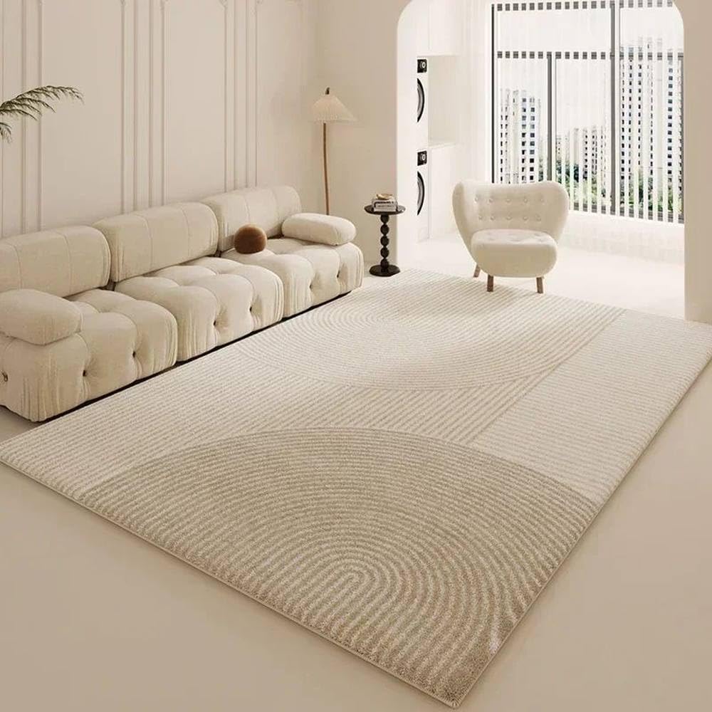 Tapis pour salon blanc chambre décor tapis en peluche moderne épaissie 160x230