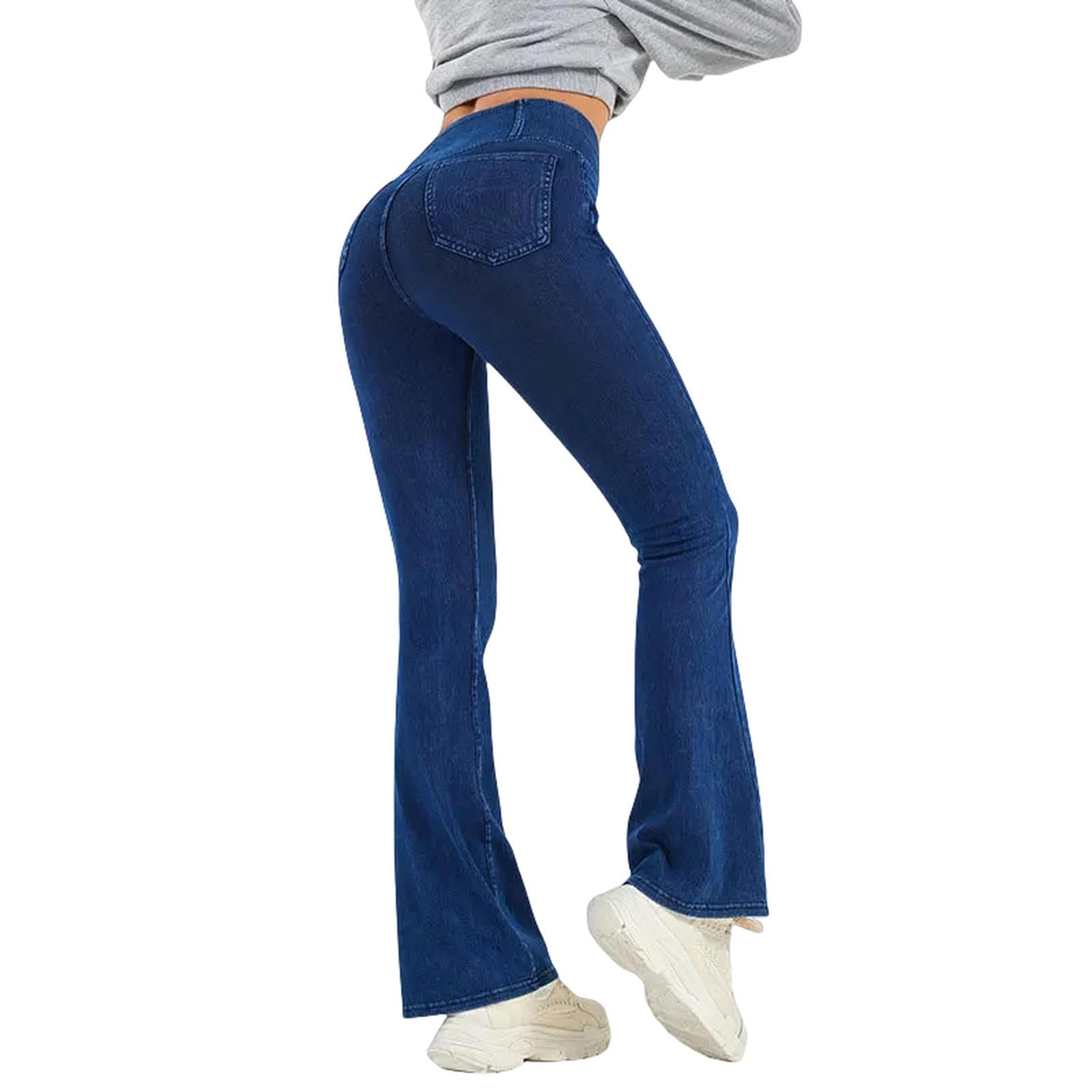 Legginsy dla kobiet UK joga fitness rozkloszowane spodnie, krzyż z wysokim stanem, wysoka elastyczność i podnoszenie bioder, odpowiednie do ćwiczeń