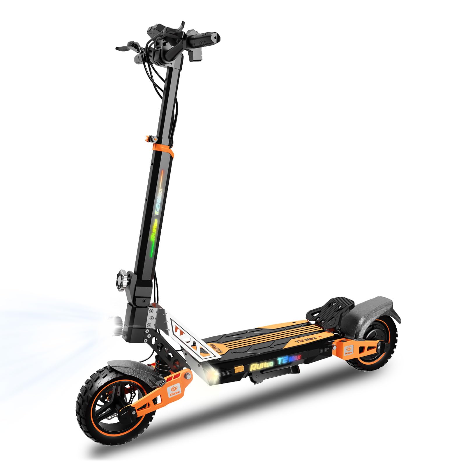 T2 Max Trottinette Électrique, Autonomie Max 55KM, Batterie 48V 15.6Ah, Pneus Tout-Terrain 10 Pouces, 3 Mode de Vitesse, Affichage Intelligent, Facile à Plier