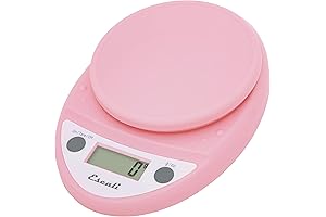 Escali Primo Digital Kitchen Scale: Weighing Perfection in a Soft Pink Hue