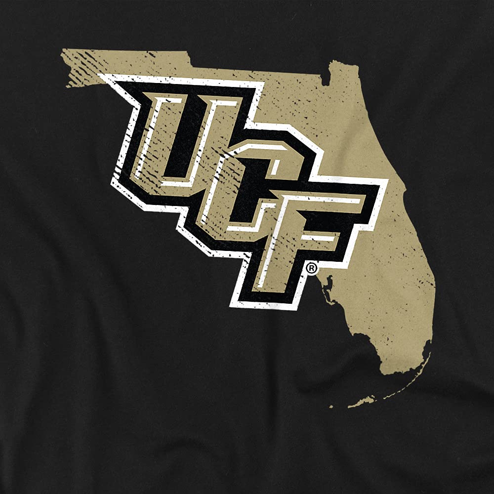 University of Central Florida UCF UCF Knights Official State Shape Unisex Adult T Shirt,State Shape, X-Large