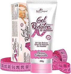 Bell Corpus Gel Redutor de Medidas, 200g, Gel Lipo Redutor para Massagem Modeladora, Auxilia na Redução de Medidas
