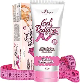 Bell Corpus Gel Redutor de Medidas, 200g, Gel Lipo Redutor para Massagem Modeladora, Auxilia na Redução de Medidas
