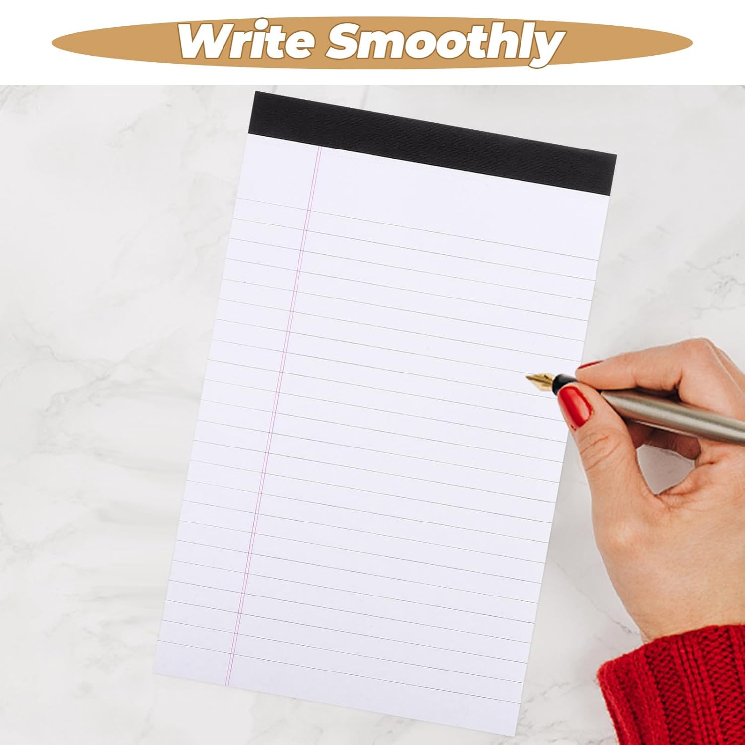 Lurrose 8pcs Legal Pads, Legal Pad 5 x 8, Small Note Pads, Notepads College Ruled,Paper Writing Pad for Office School Home 4 619CAunro2L. SL1500