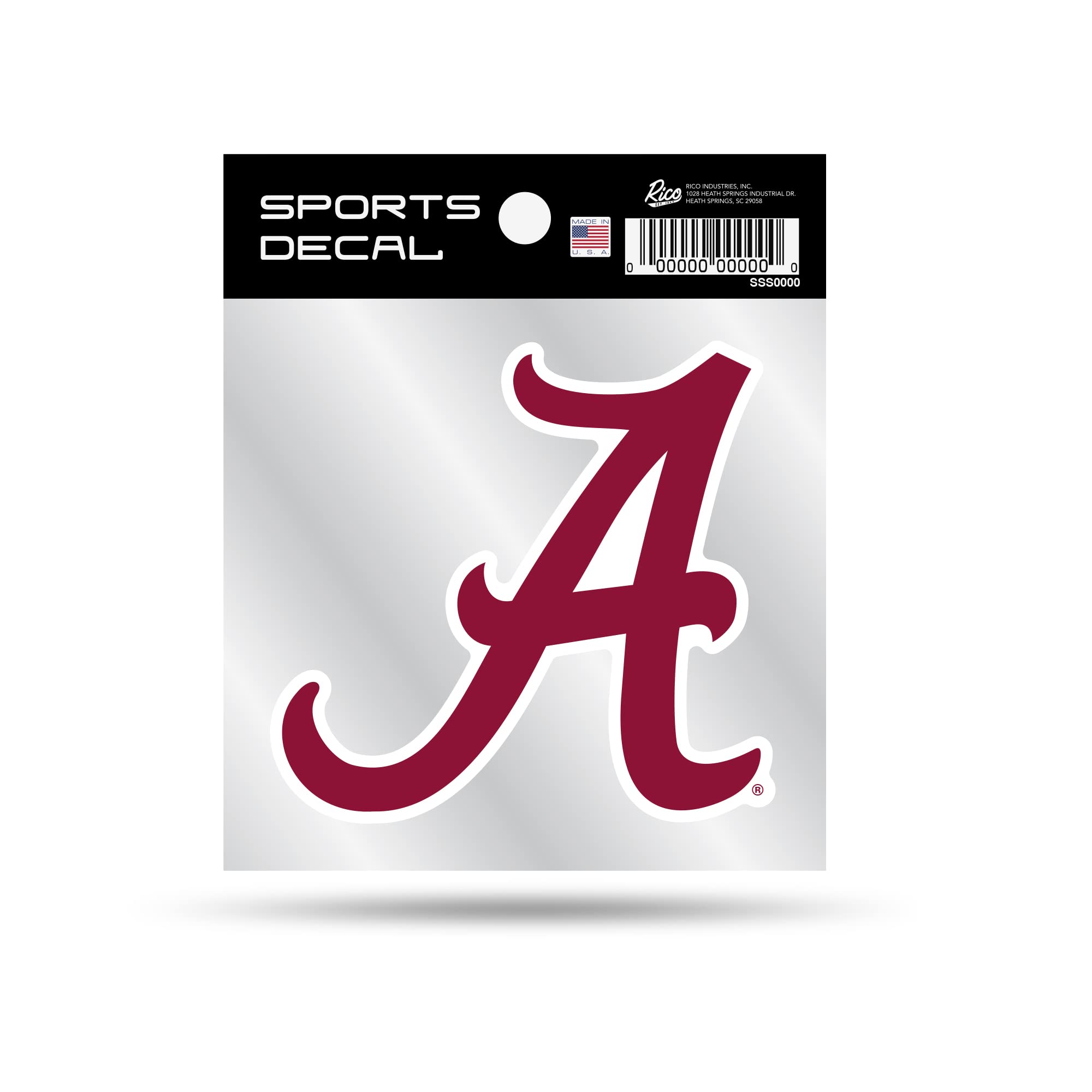 Autocollant Alabama Crimson Tide Rico Industries sticker de 10,2 cm pour voiture