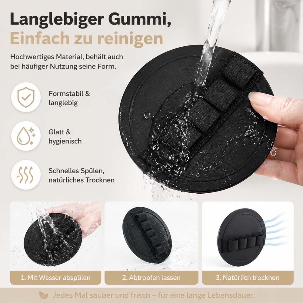 Schmerzfreier Peelinghandschuh,Peelinghandschuh FüR Dusche Gummi,Tiefenreinigung,StrapazierfäHiges Gummi,Leicht AbzuspüLen,Wiederverwendbar,FüR Frauen Und MäNner (6 Stück-A)