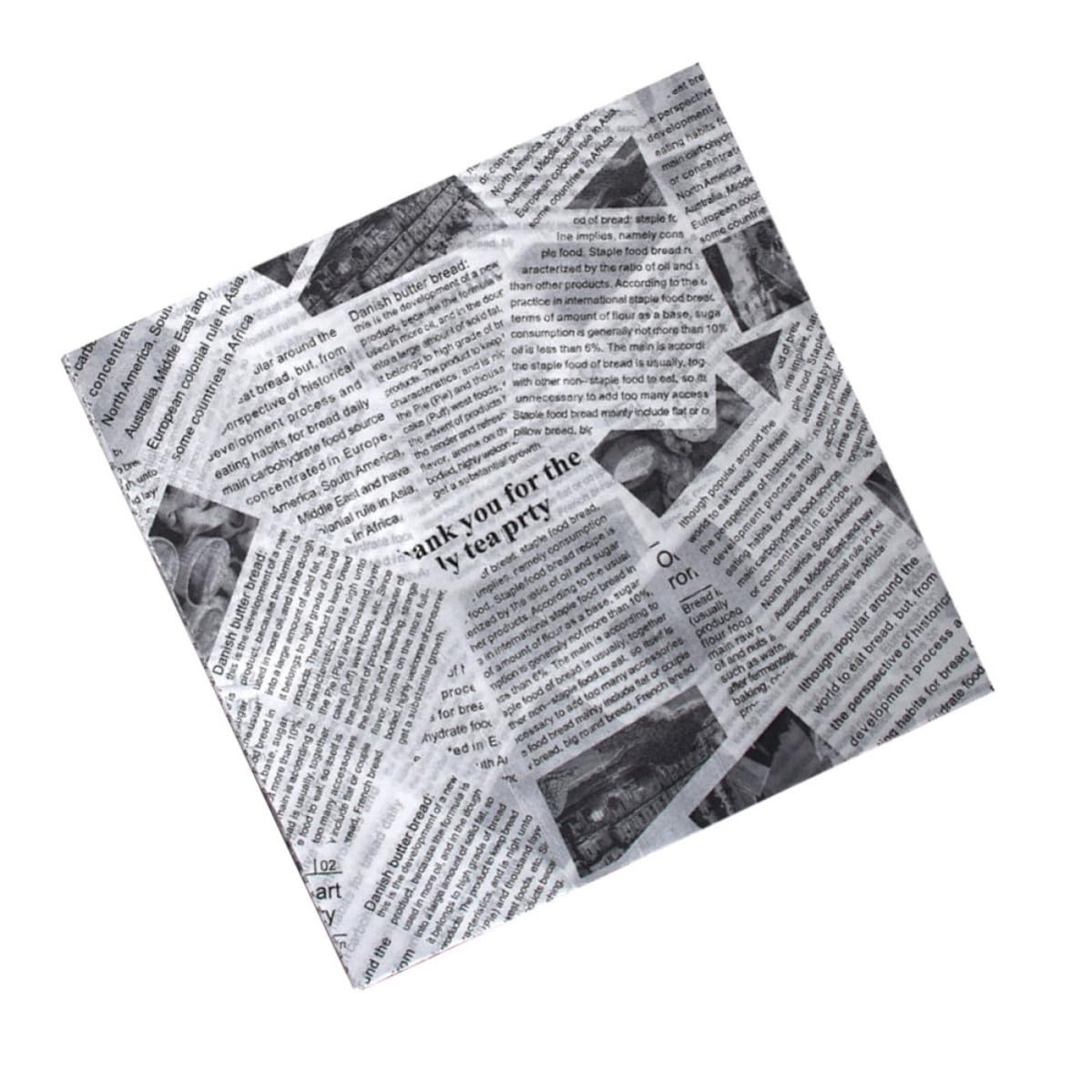 Papel antiadherente para hornear blanco, pulpa de madera absorbente para pizza y snacks