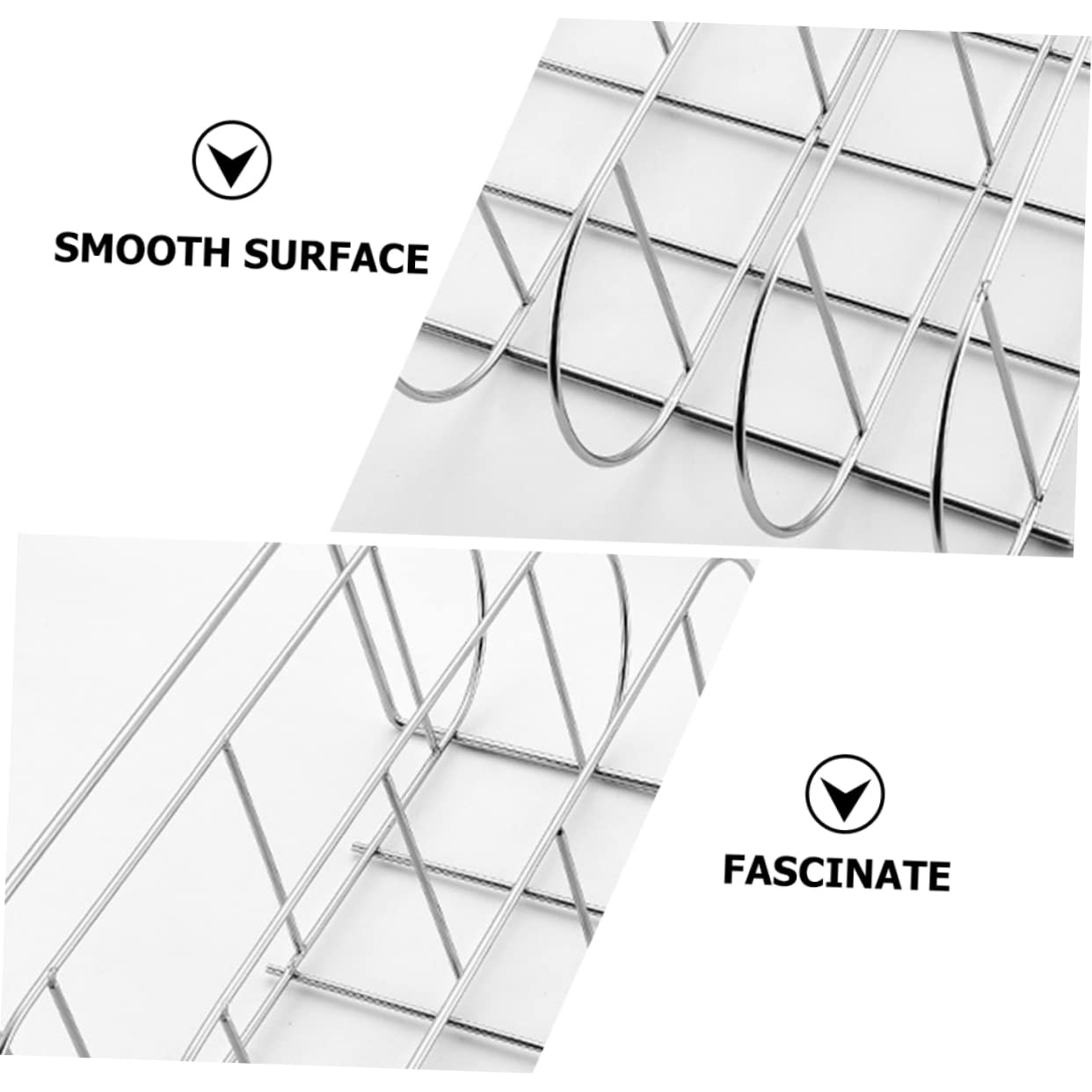 Supporto per Arrosto e Costine in Acciaio Inox, Design Ergonomico e Facile da Pulire, per Barbecue a Casa e Picnic All'aperto
