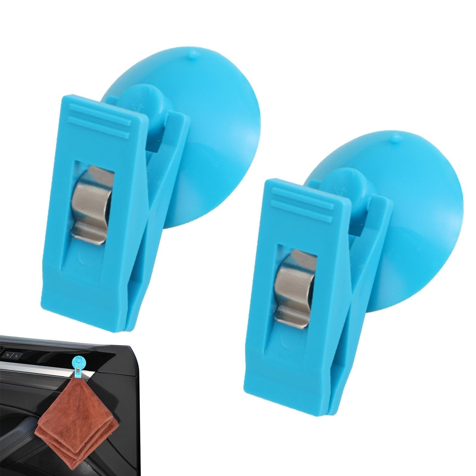 Muiltvoe Suction Cup Clips Car – 10x10x1cm, Reusable Vehicle Clips, Card Holder, Paper Towel Clamp | Ideal For Car, Window, Decoration, Organizer