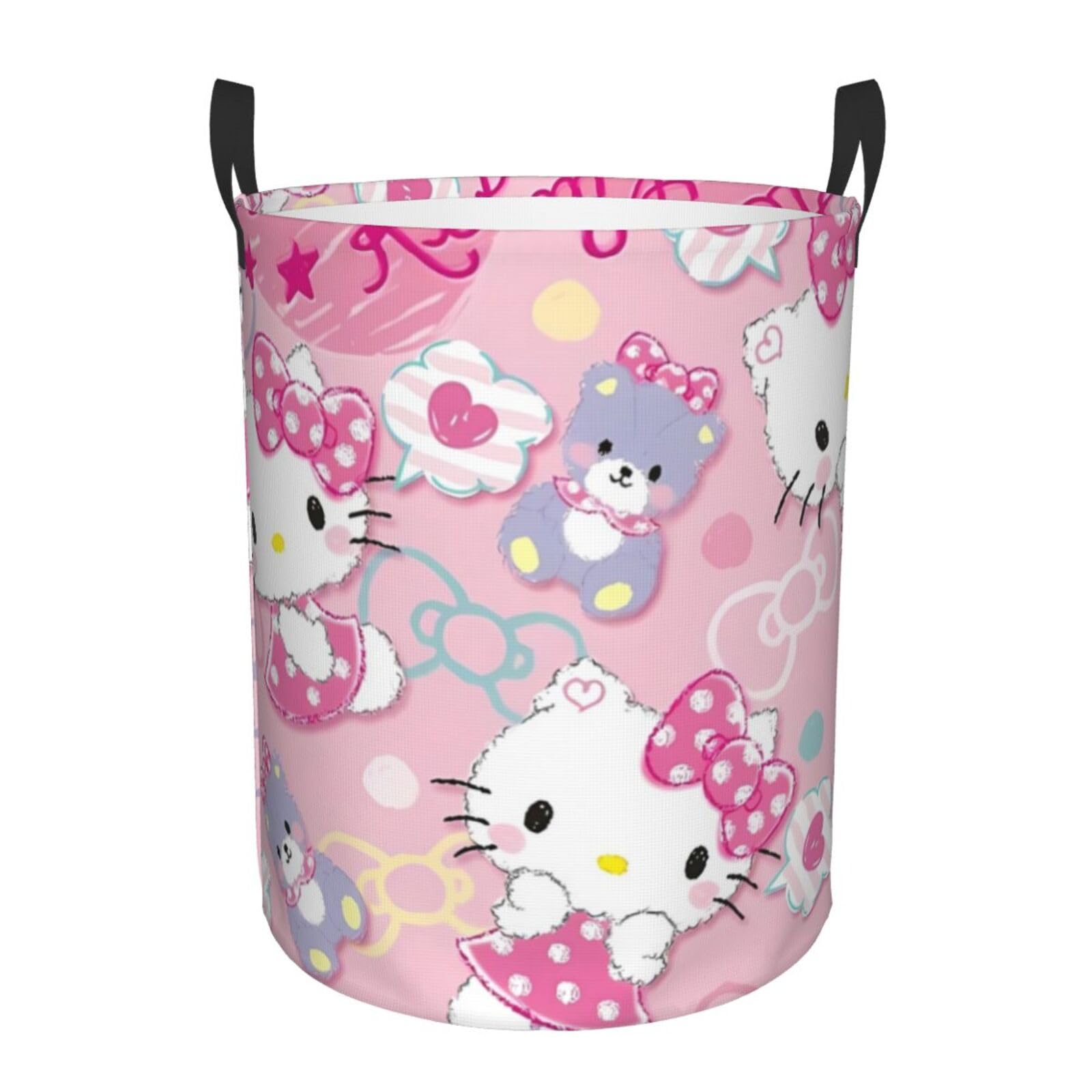 中古 洗濯かご(ランドリーバスケット) ②ハローキティ