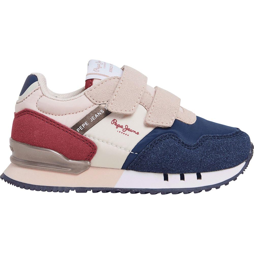 Pepe Jeans Girl's London Colors Gk Sneaker, Blue (Jarman Blue), 10