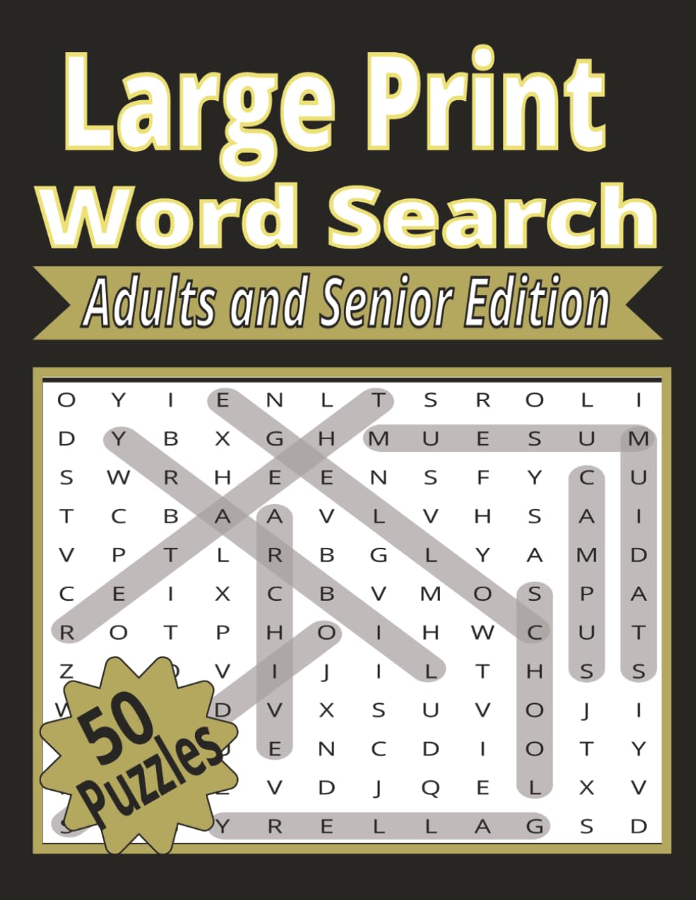 Large Print Word Search Adults and Senior Edition: Brain Health | Adults and Seniors | All Skill Level | Traveling To- Go | Perfect Gift