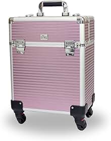 Anna Make - Maleta De Maquiagem Profissional Com Rodinhas R720 Vazia - R720-LILÁS