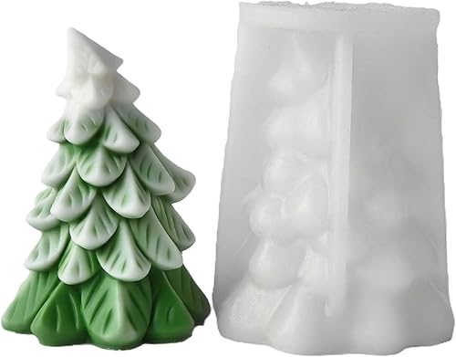 Miniatura 5 de Casa de Navidad J-5304 Casa de Navidad,Bola de Navidad,4 moldes de Navidad,Vela de pilar de Navidad,Árbol de Navidad,Columna de copo