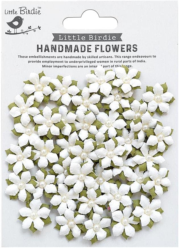 Little Birdie Handmade Flowers Janice Shabby Chic Bouquet 50pc -Pack of 1