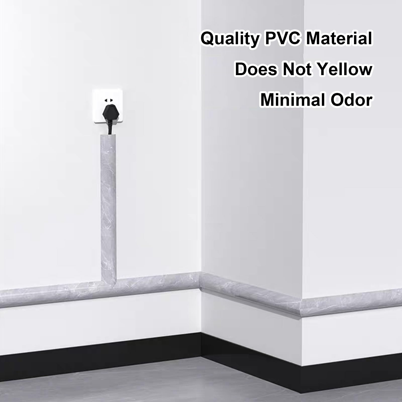 Passacavi Pavimento, Canalina Calpestabile da 100 Cm, Canalina Passacavi Adesiva, Canaletta per Cavi Elettrici per Uffici, Palestre e Fiere, Prevenire Inciampi(Black,5 * 1.4cm/2 * 0.55in)