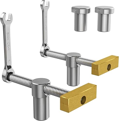 Nuovoware Paquete de 2 abrazaderas de banco para perros de 34 pulgadas, abrazadera de tornillo ajustable, clip de banco de carpintería, abrazadera