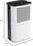 AIRPLUS 4500 Sq. Ft Dehumidifiers for Home, 70 Pints Dehumidifier for Basement with Drain Hose, Continuous Drainage, Intelligent Humidistat, Dehumidifier for bathroom, bedroom, Large Room