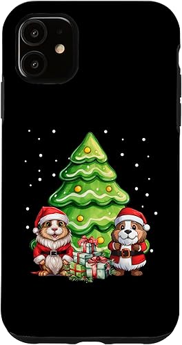 Miniatura 10 de iPhone 12 mini Guinea Pig Christmas Guinea Pigs Santa Christmas Tree Case