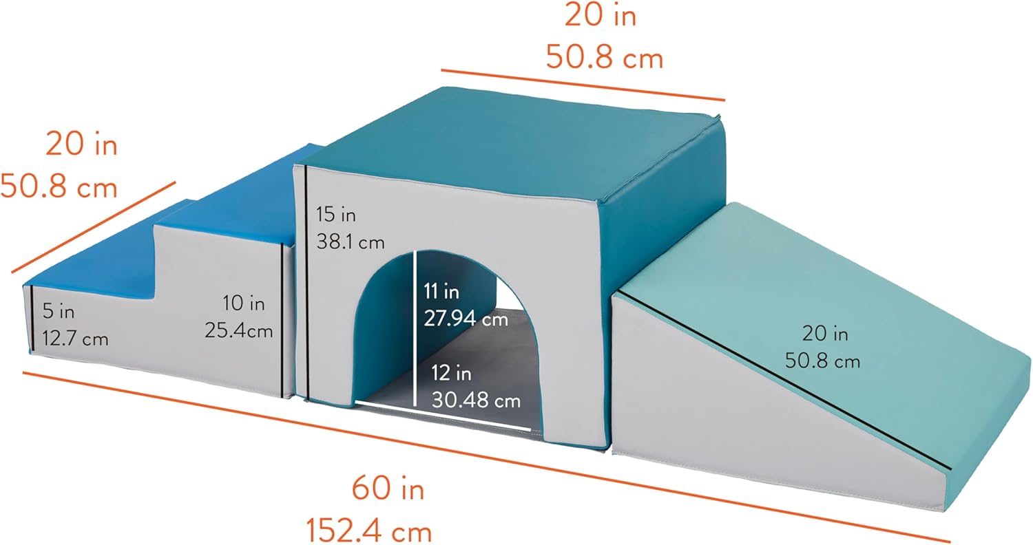 Step 'n' Slide Tunnel Climber, Indoor Playset, Contemporary, 3-Piece