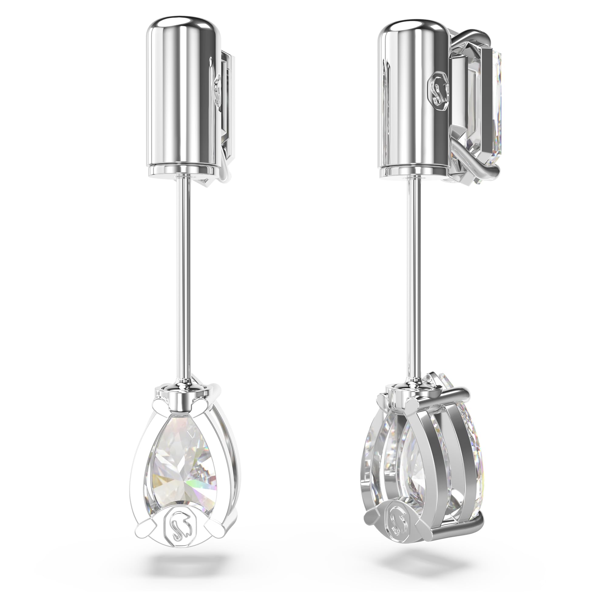 PAR DE BRINCOS SWAROVSKI, METAL COMUM