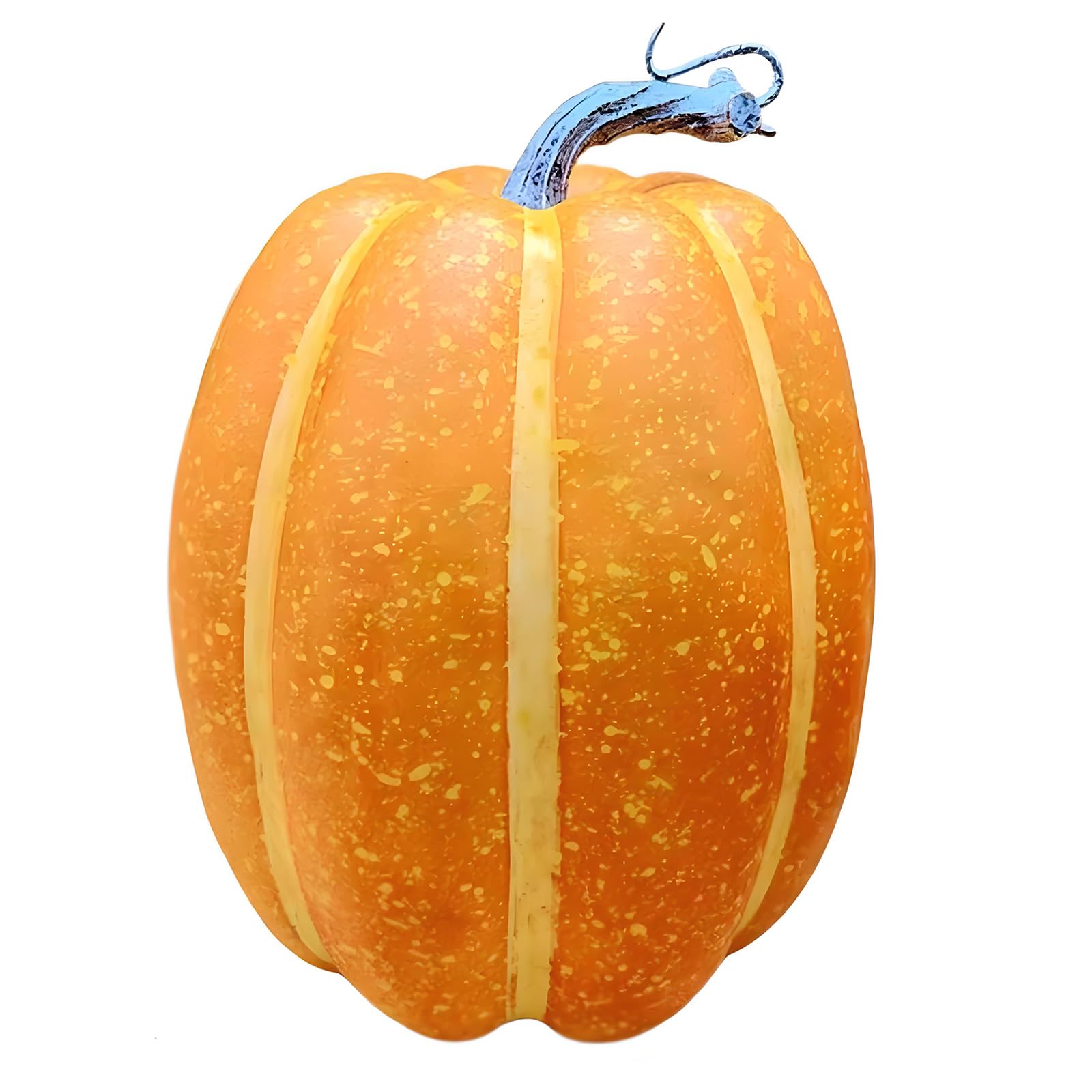 Qusinfc Artificial Foam Pumpkin Fall Harvest Decoration for Thanksgiving Halloween Table Centerpieces Festival Basket Display Realistic Daubed Line Vegetable