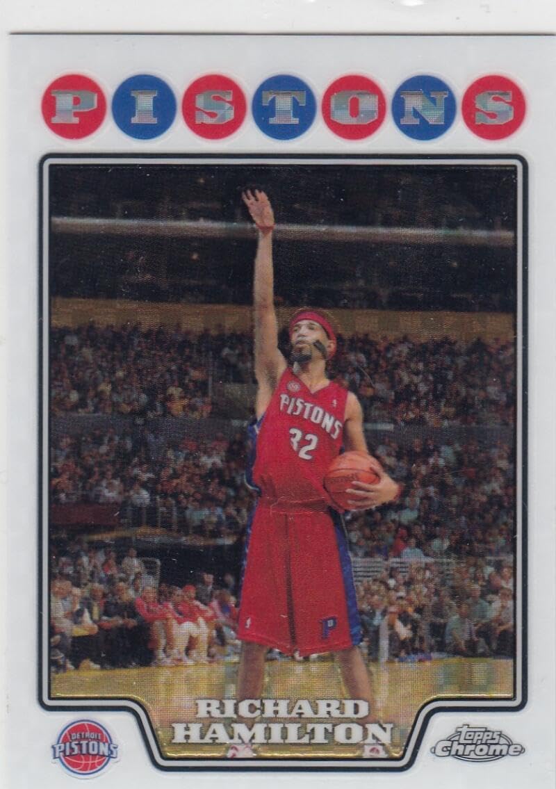 Basketball Trading Card 2008-09 Topps Chrome X-Fractor #132 Richard Hamilton EX/NM 241/288 Pistons