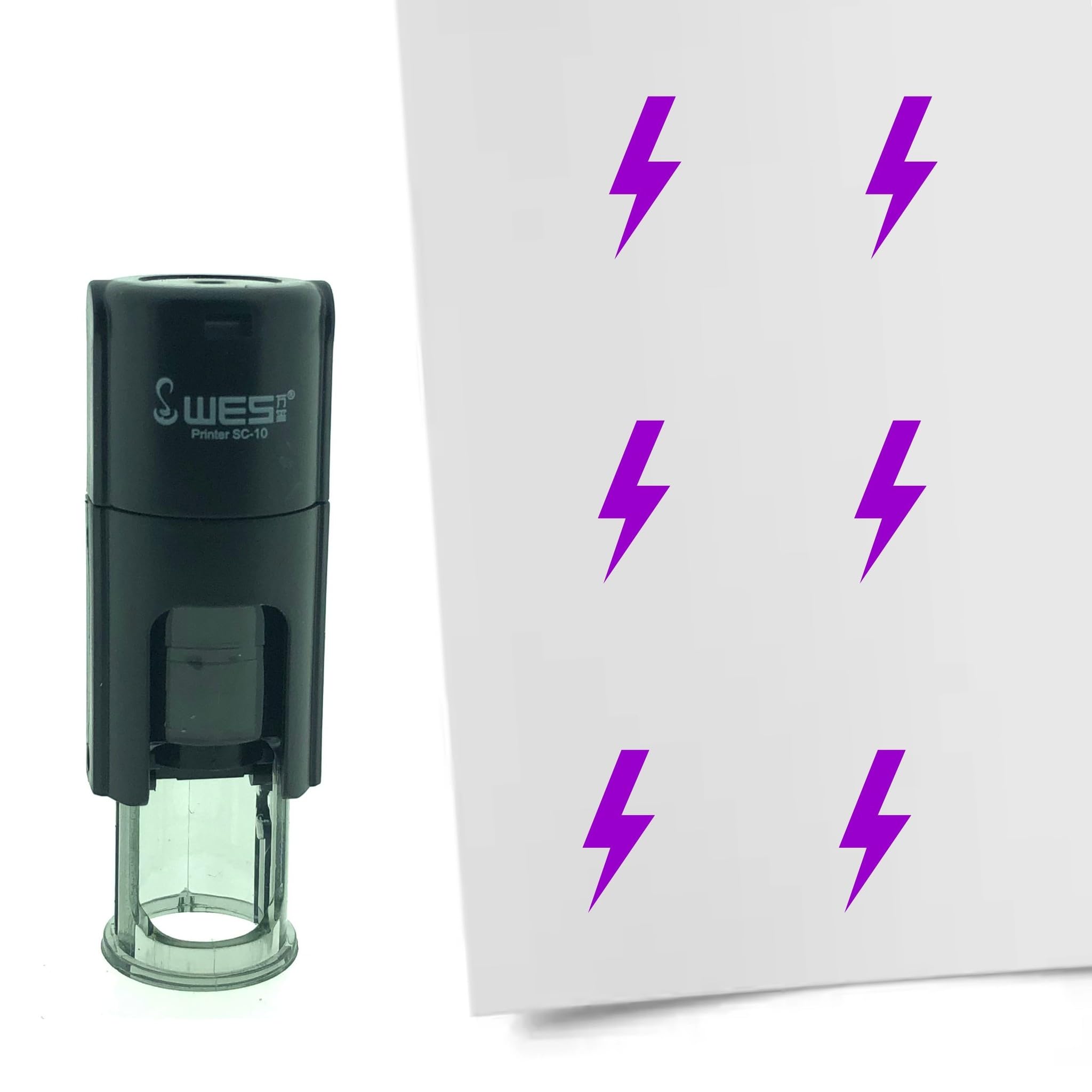 Combicraft Purple Lightning Ink Pad - 10Mm Round - Ink - Replaceable Ink Pad - Useful For Trading Cards, Bullet Journals Or Other Craft Projects