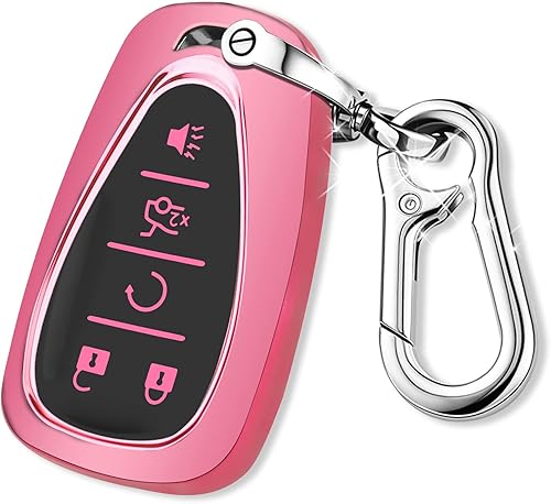 Funda para llavero Chevy con llavero, funda protectora para llave de automóvil para Chevrolet Equinox Malibu Camaro Traverse Blazer Cruze Volt Bolt