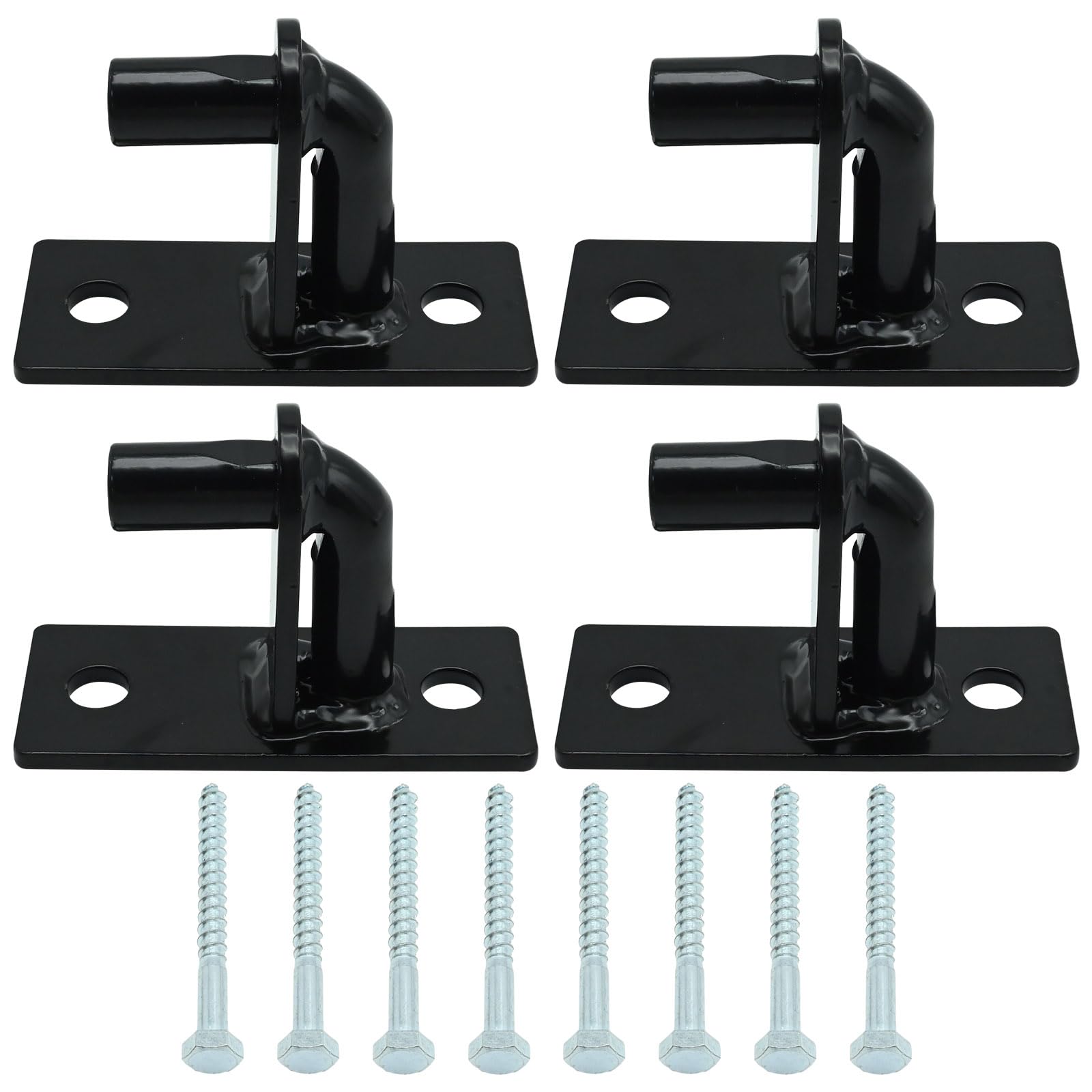 Fence Post Hinges Metal Gate Hinges Chain Link Gate Hinge Heavy Duty Kit  1-3/8 X 5/8 Inch, (4 Pack) Chain Link Fence Gate Hardware Parts For Outdoor  Farm Fence Metal Gates Wall