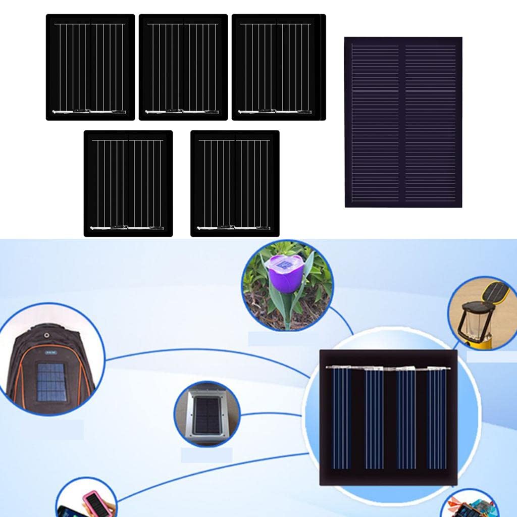 F Fityle 5 Stücke Mini Solar Panel Solarpanel Sonnenkollektor Solarladegerät Solarzelle DIY